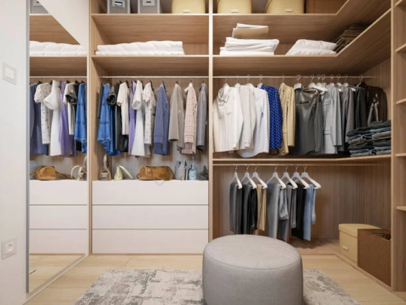 closet com portas de vidro