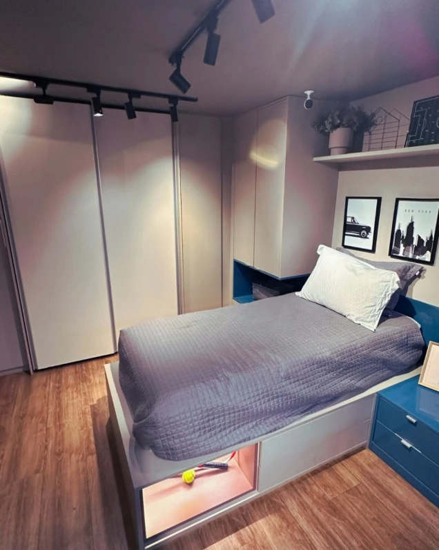 dormitorio solteiro planejado pequeno