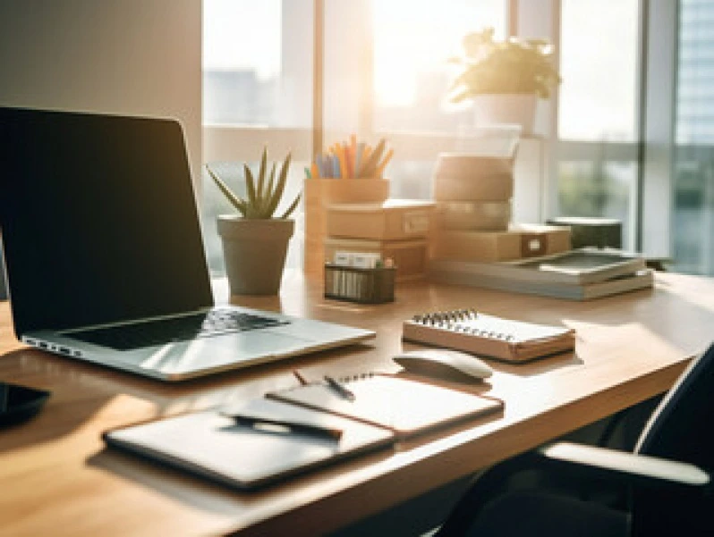 home office planejado para duas pessoas