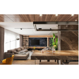 sala de estar projetada preço Conjunto Residencial Paes de Barros