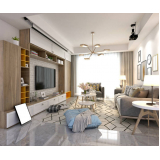 sala planejada pequena apartamento preço Alphaville Residencial Plus